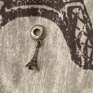 PANDORA EUC VINTAGE ALE 925 STERLING SILVER EIFFEL TOWER CHARM.